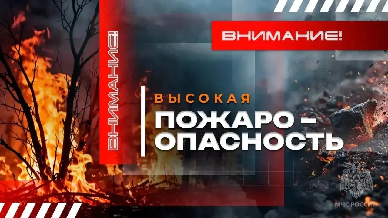 🔥Высокая пожароопасность (4 класс) в юго-восточных и северо-восточных районах ДНР ожидается 21 и 22