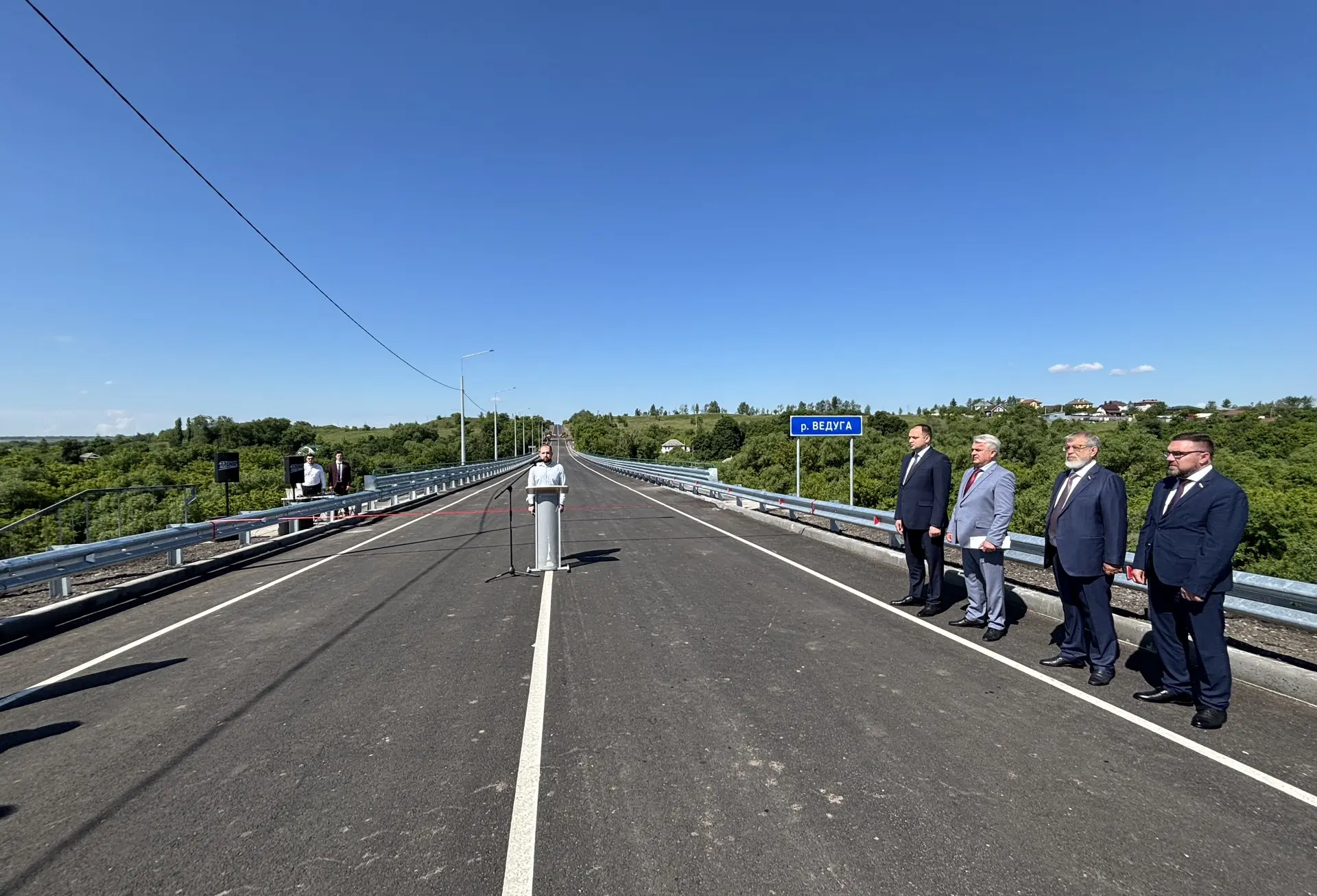 🌁 В Семилукском районе запустили движение по мосту через реку Ведугу