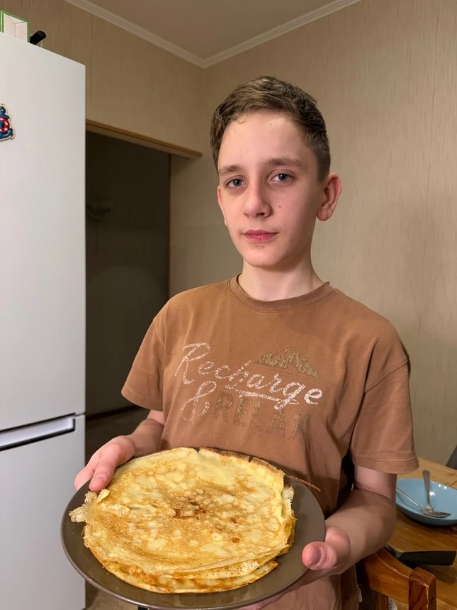 🥞 Ученики поделились своими рецептами блинов — такими разными, но одинаково аппетитными!  Рецепт №1 