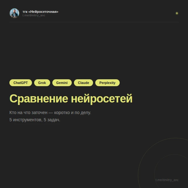 Какую нейросеть выбрать под задачу?