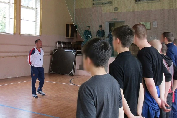 С несовершеннолетними в следственном изоляторе при ИК-4 прошло спортивное мероприятие.