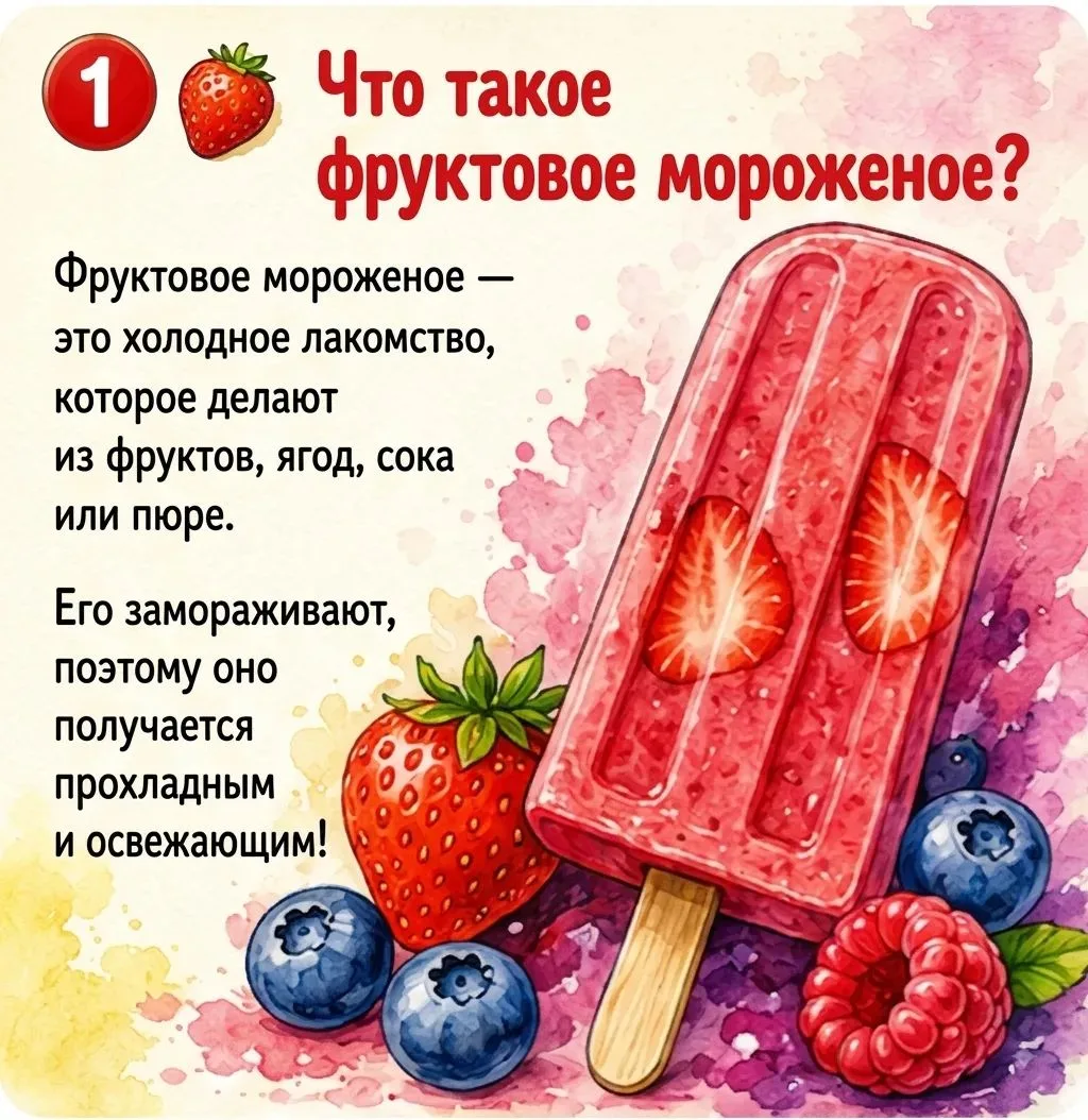🍦 Сегодня отмечается День фруктового мороженого!