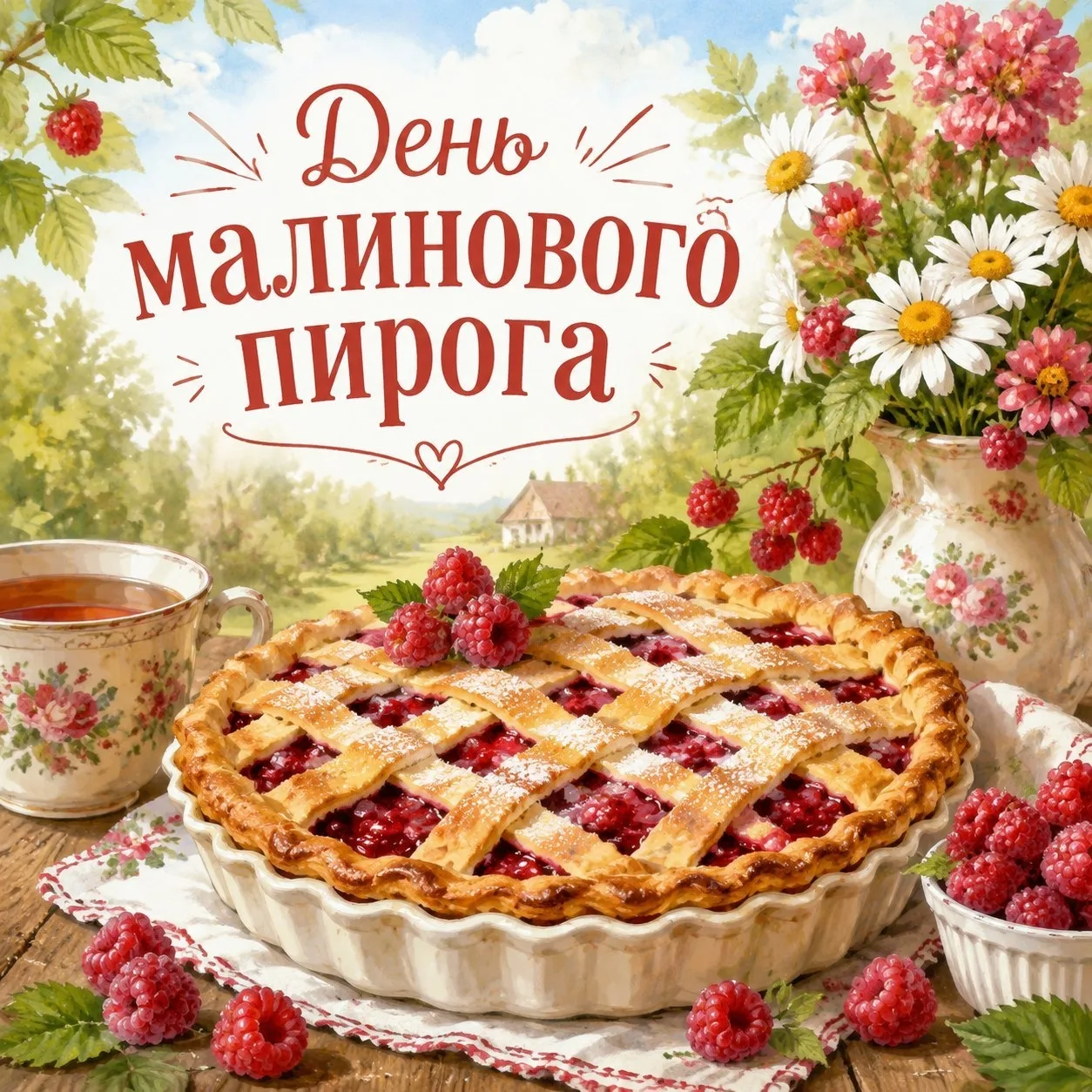 🥧🍓 31 июля — День малинового пирога 🍓🥧

Сегодня отмечается вкусный летний праздник — День малино