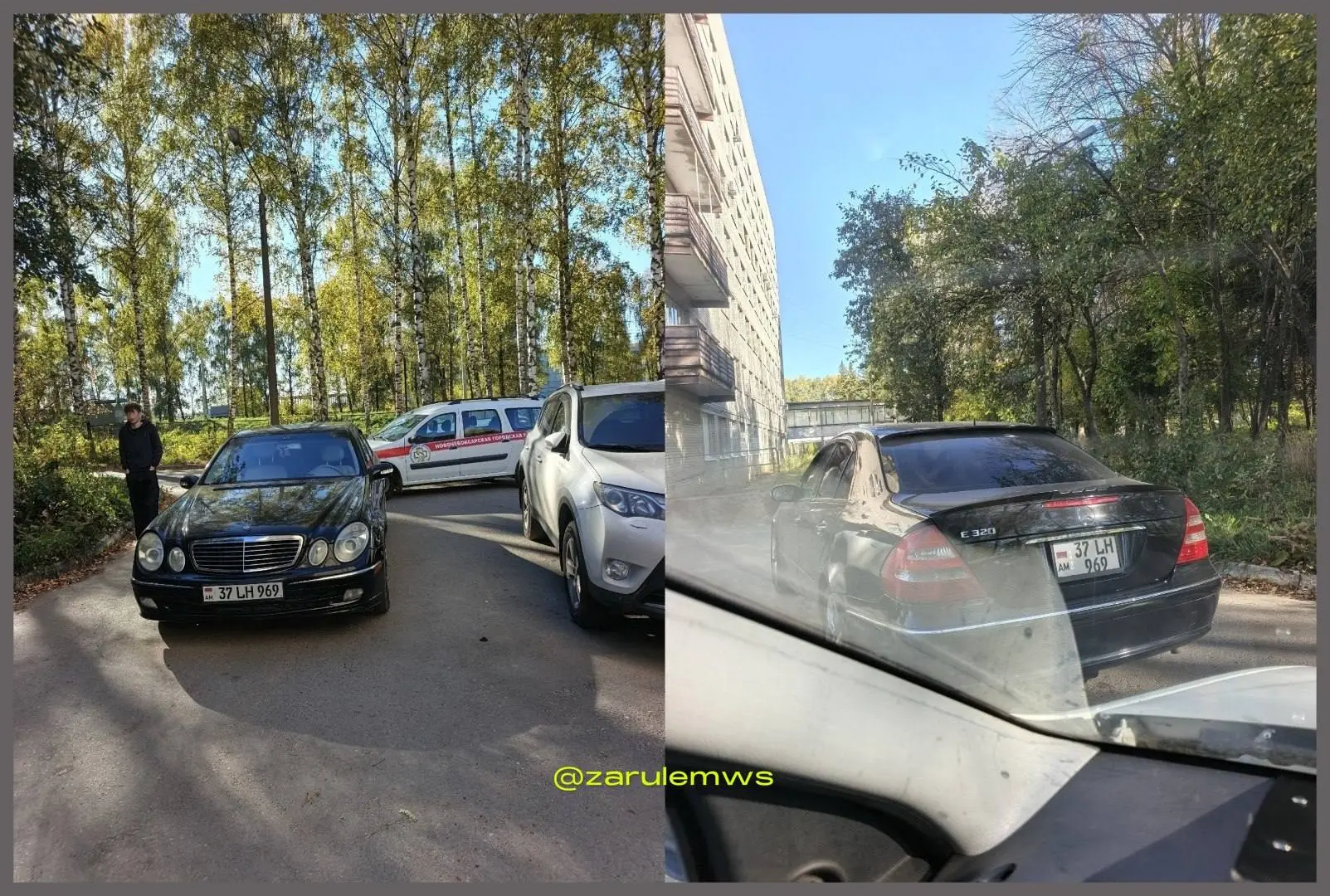 20-летний водитель Mercedes перекрыл проезд у больницы в Новочебоксарске