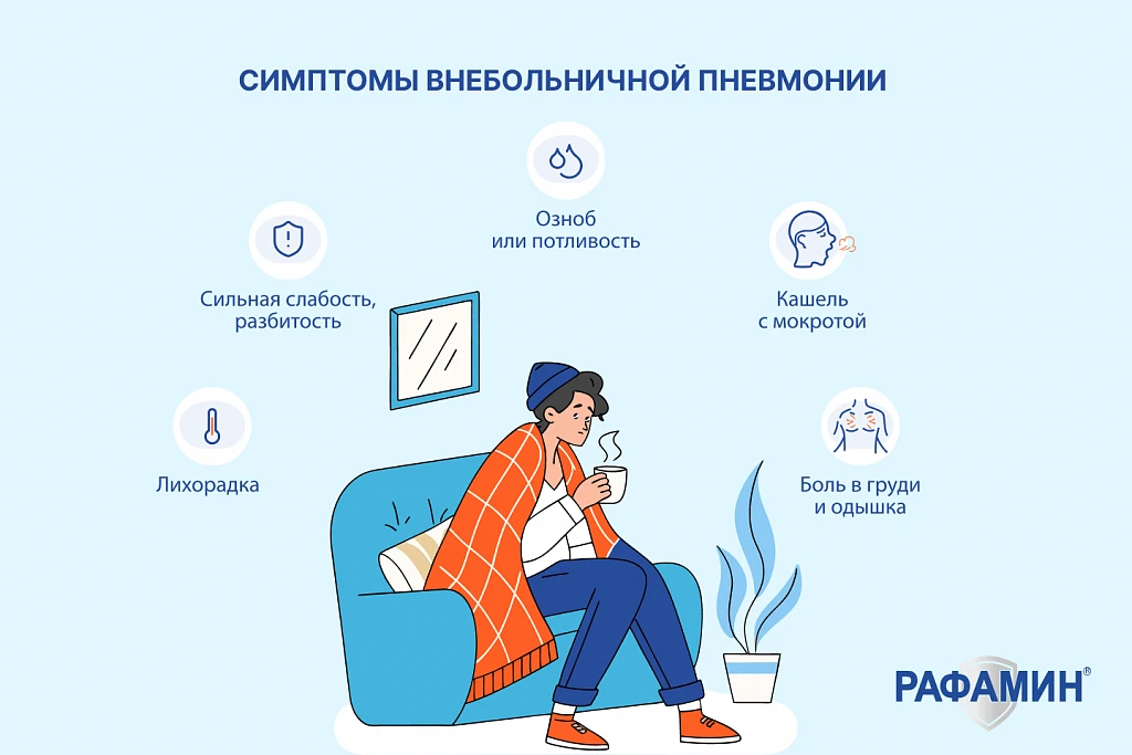 Внебольничная пневмония (ВП) — воспалительное заболевание легких, которое возникает вне...