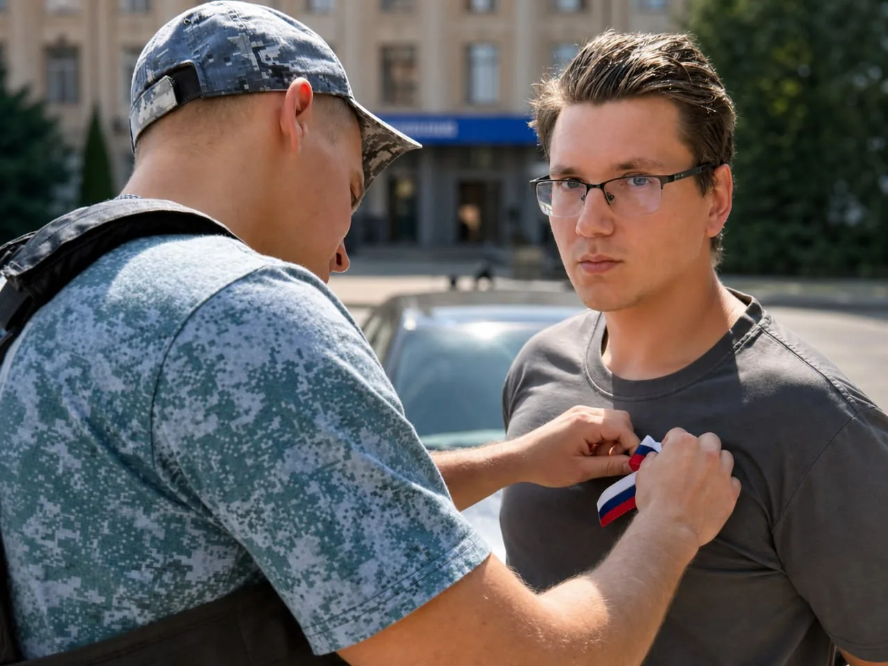 Судебные приставы Республики присоединились к акции «Российский триколор»