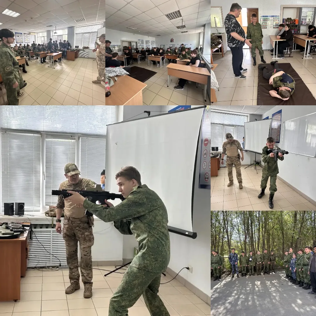 🇷🇺Второй день военных сборов: студенты Орского индустриального колледжа на базе ДОСААФ