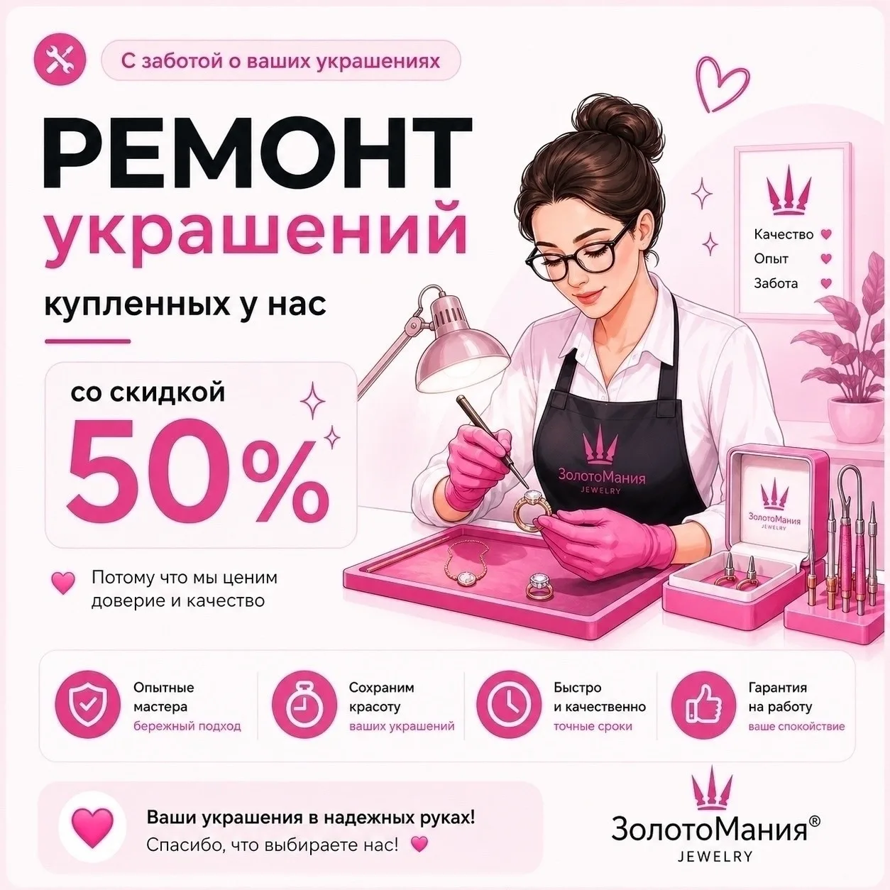 ✨ С заботой о ваших любимых украшениях.