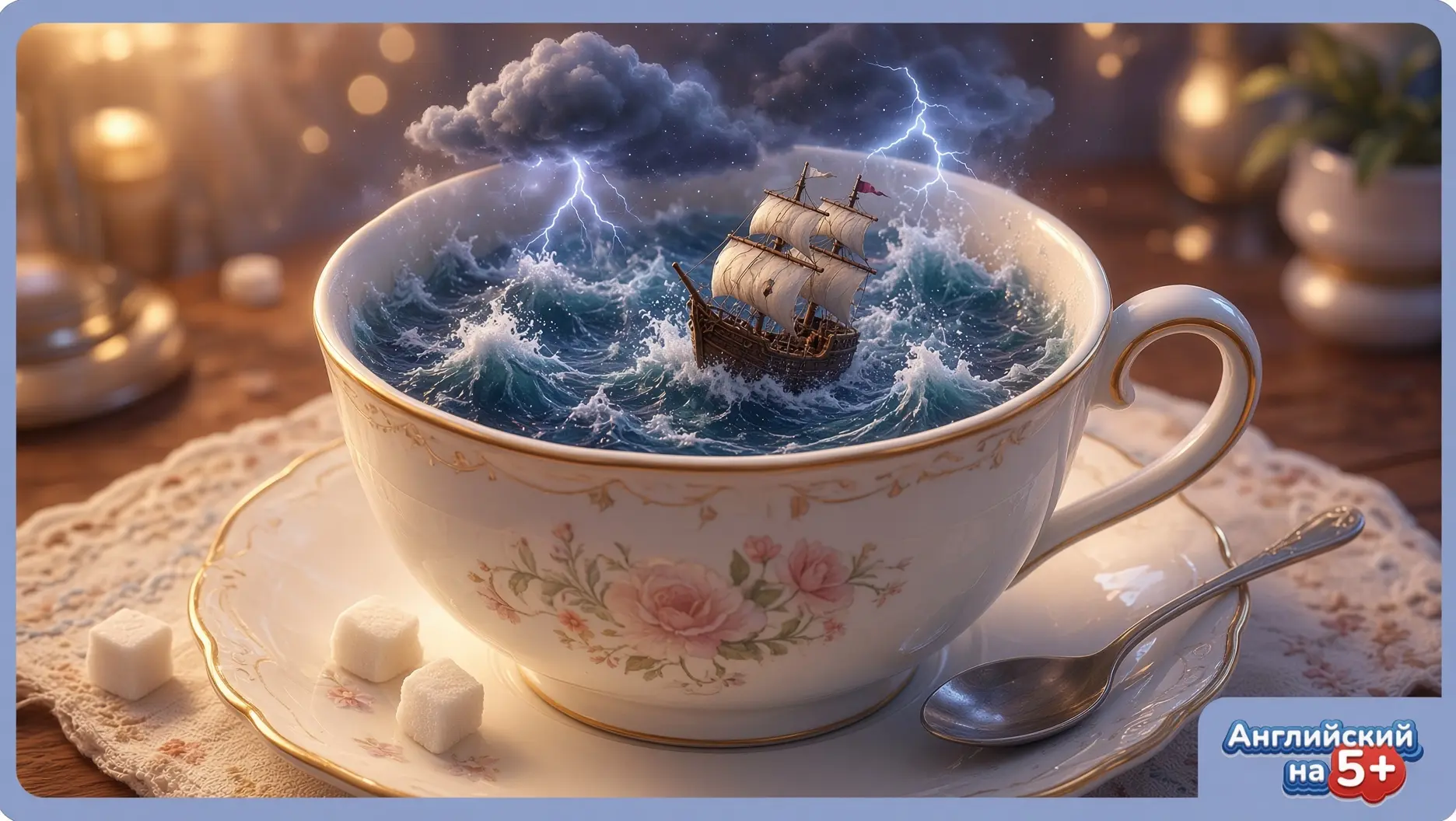 🌪️ ИДИОМА ДЛЯ ШКОЛЬНИКОВ: STORM IN A TEACUP