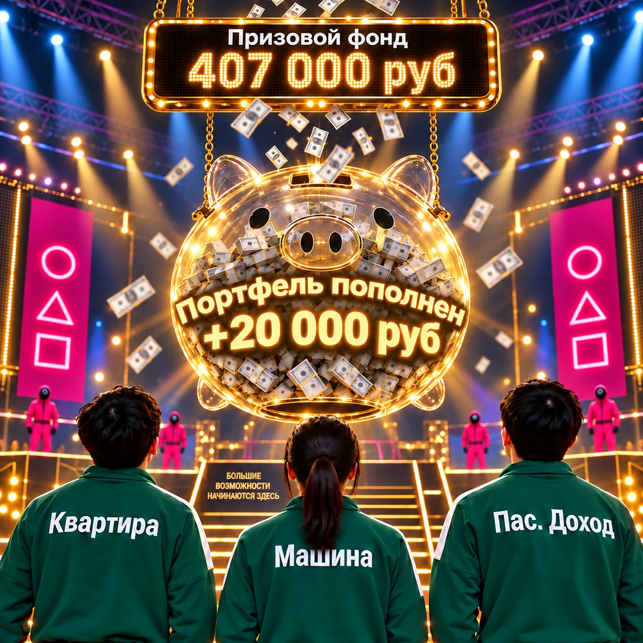 Пополнение портфеля на 20 000 руб