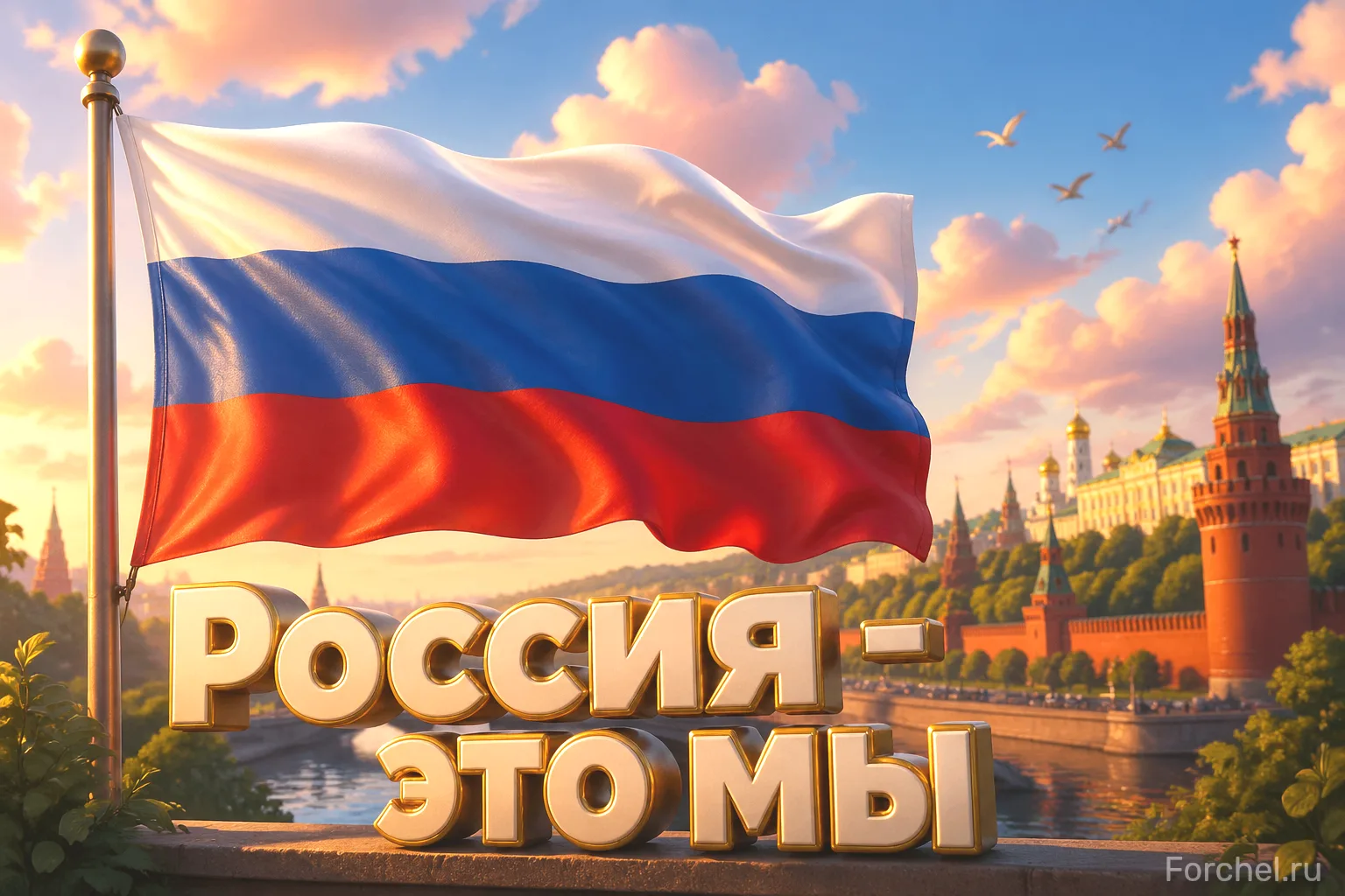 Всероссийская акция «Россия — это ...» проходит в рамках празднования Дня России и инфо...