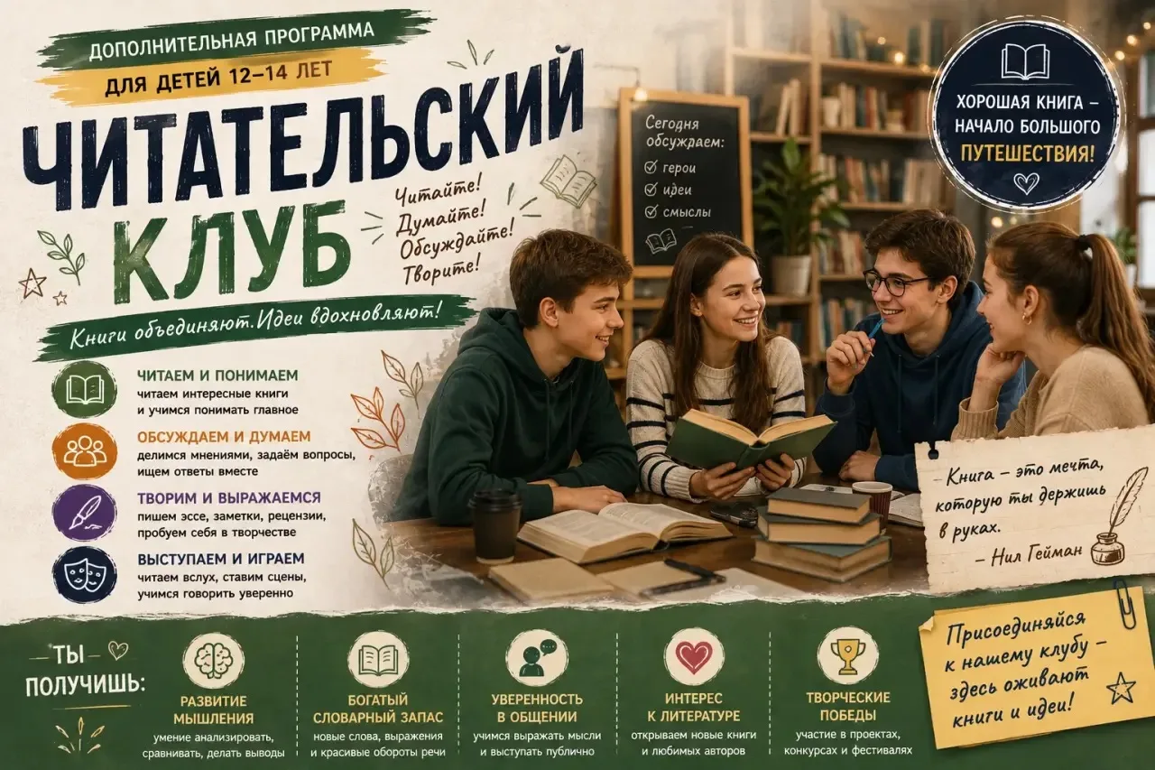 📚 Кружок «Читательский клуб»