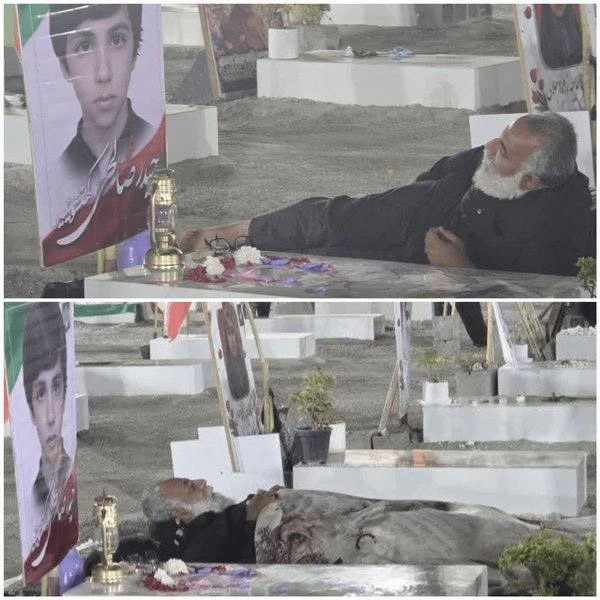 🥀📸🇮🇷 Отец Хайдара Салехи, одного из мальчиков, погибших в результате израильско-американской бом