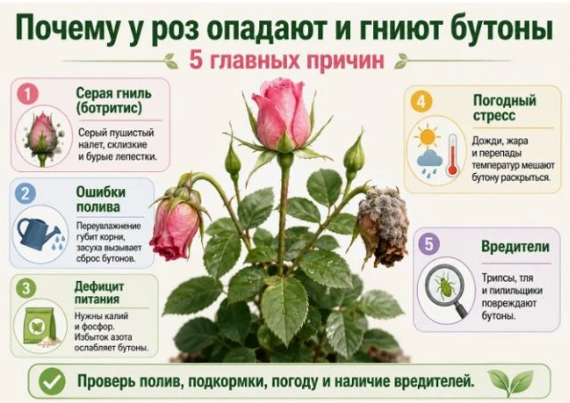Осенью серьёзные перепады температур, поэтому могут гнить бутоны..А, вот, для лета, это...