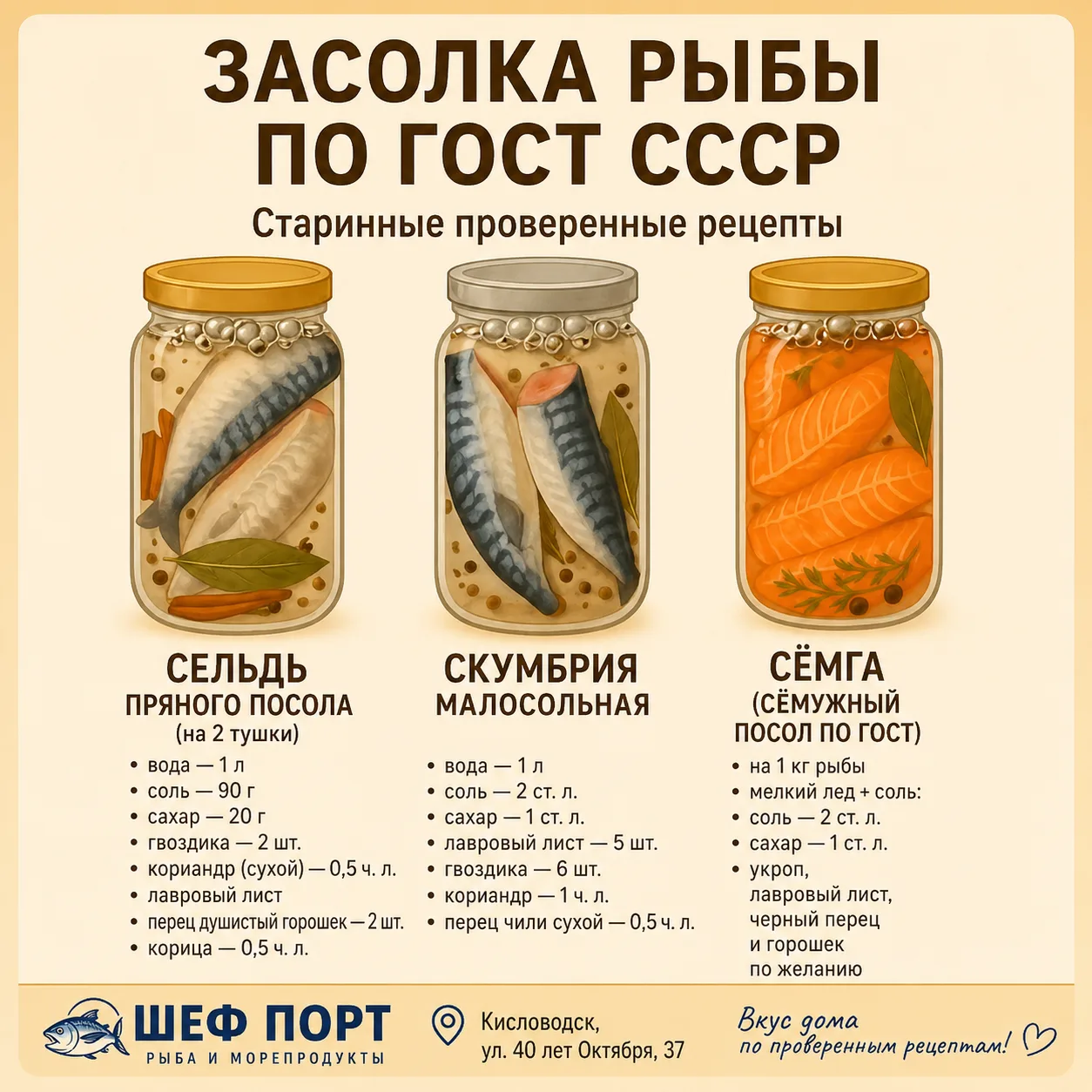 🐟 ШЕФ ПОРТ | Кисловодск