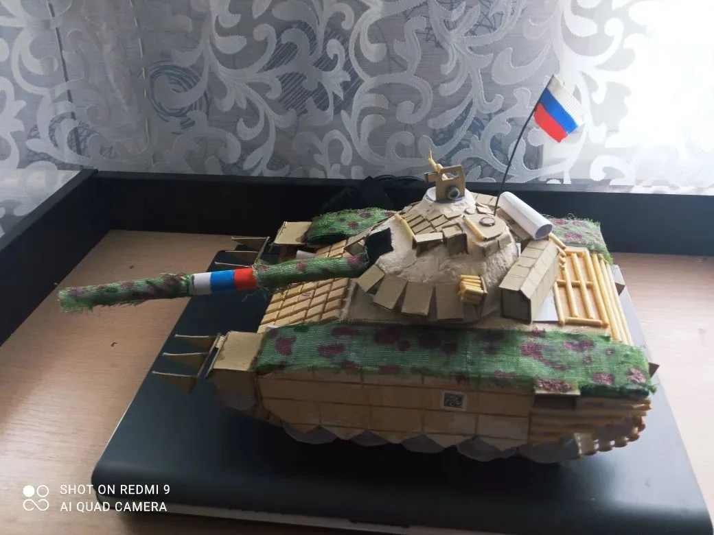 Ученик 7в класса Ершов Сергей принял участие в народной патриотической акции "Рисуем Победу -2026“!