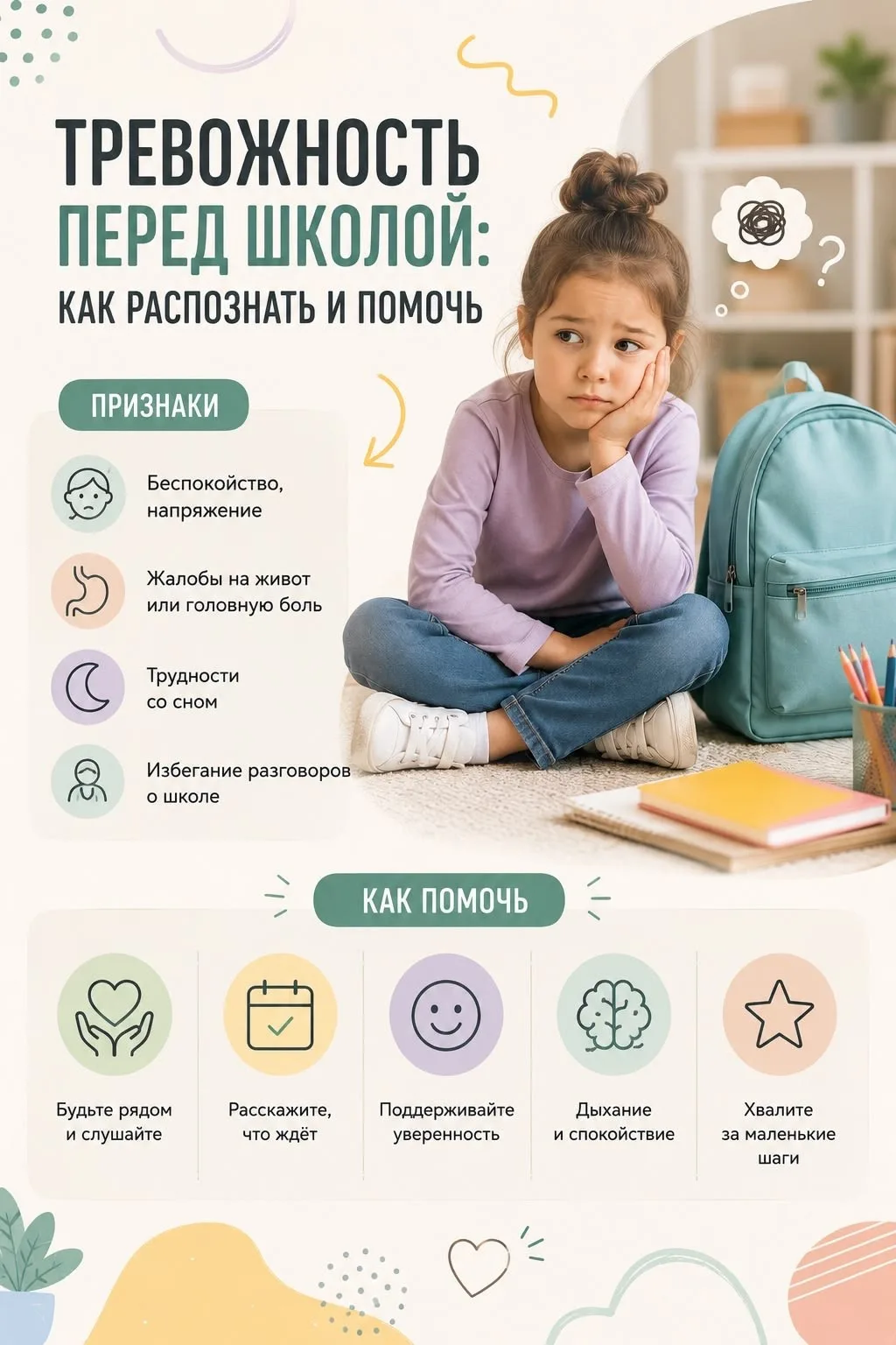 Начало учебного года — это не только про новые тетради и банты. Для ребёнка это серьёзн...