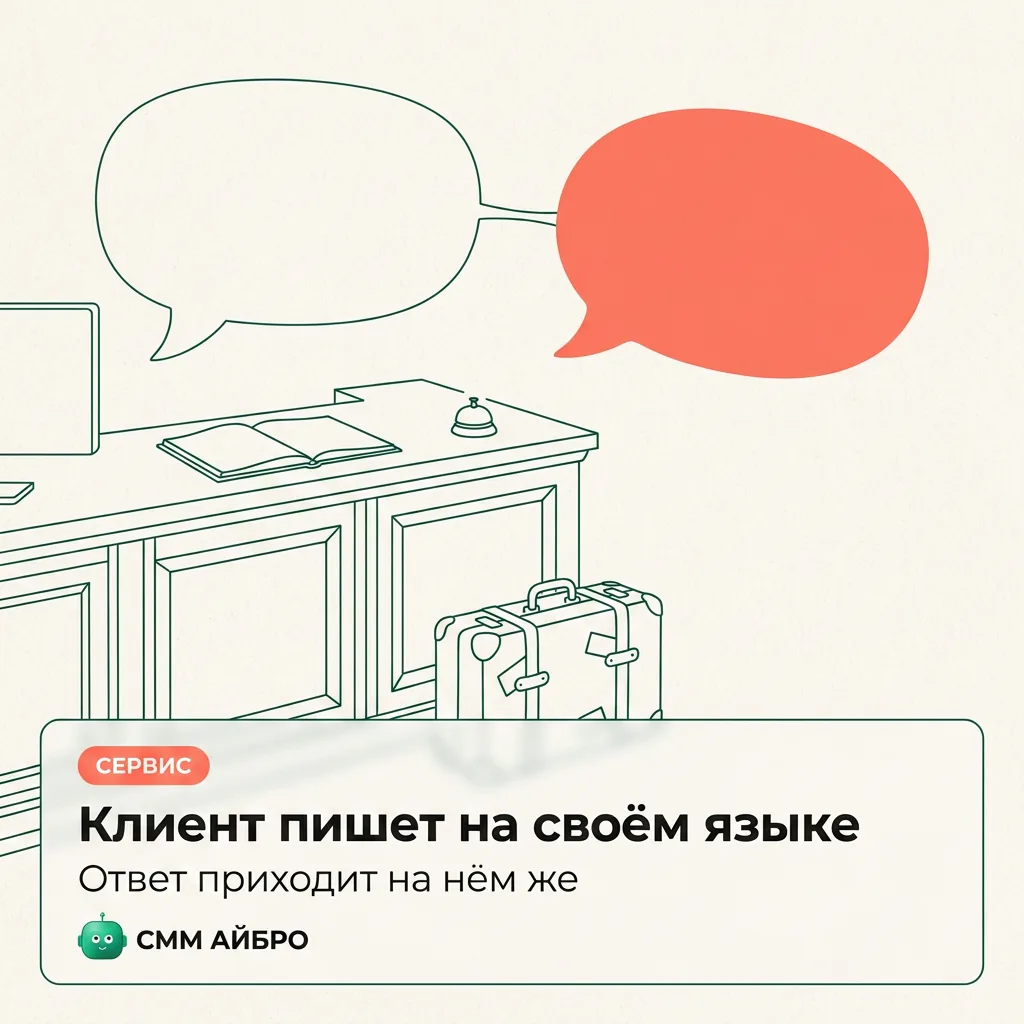 🌿 Клиент пишет на своём языке