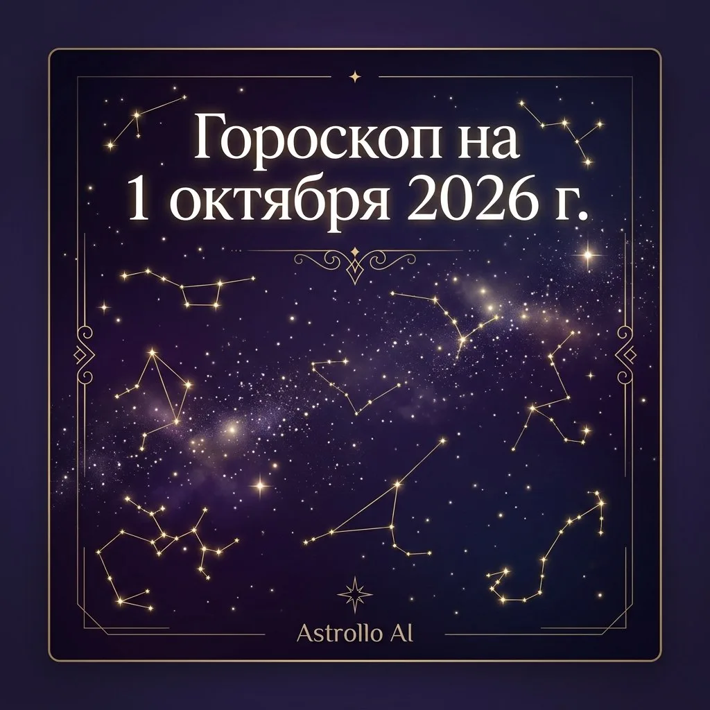🔮 Гороскоп на 1 октября 2026 г.