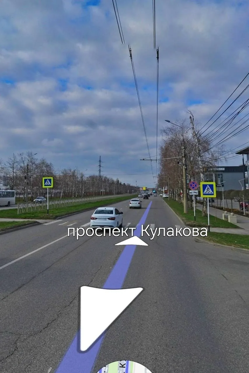 Напротив СКФУ в Ставрополе убрали пешеходный переход.
