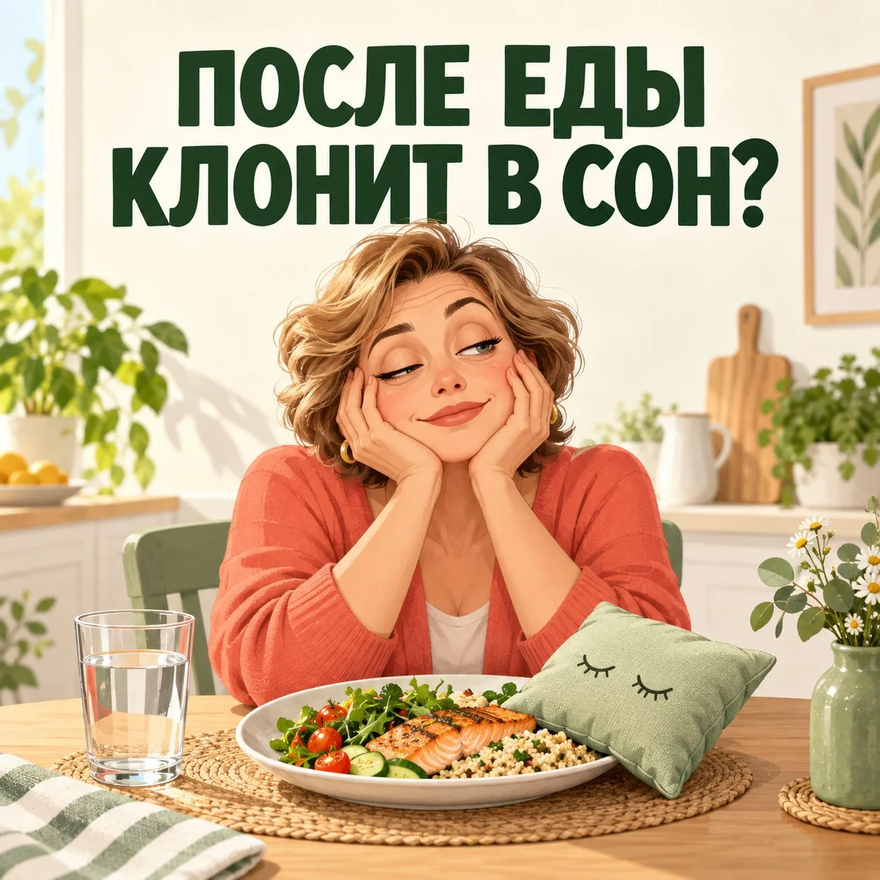 После еды закрываются глаза. Это обязательно сахар?😴