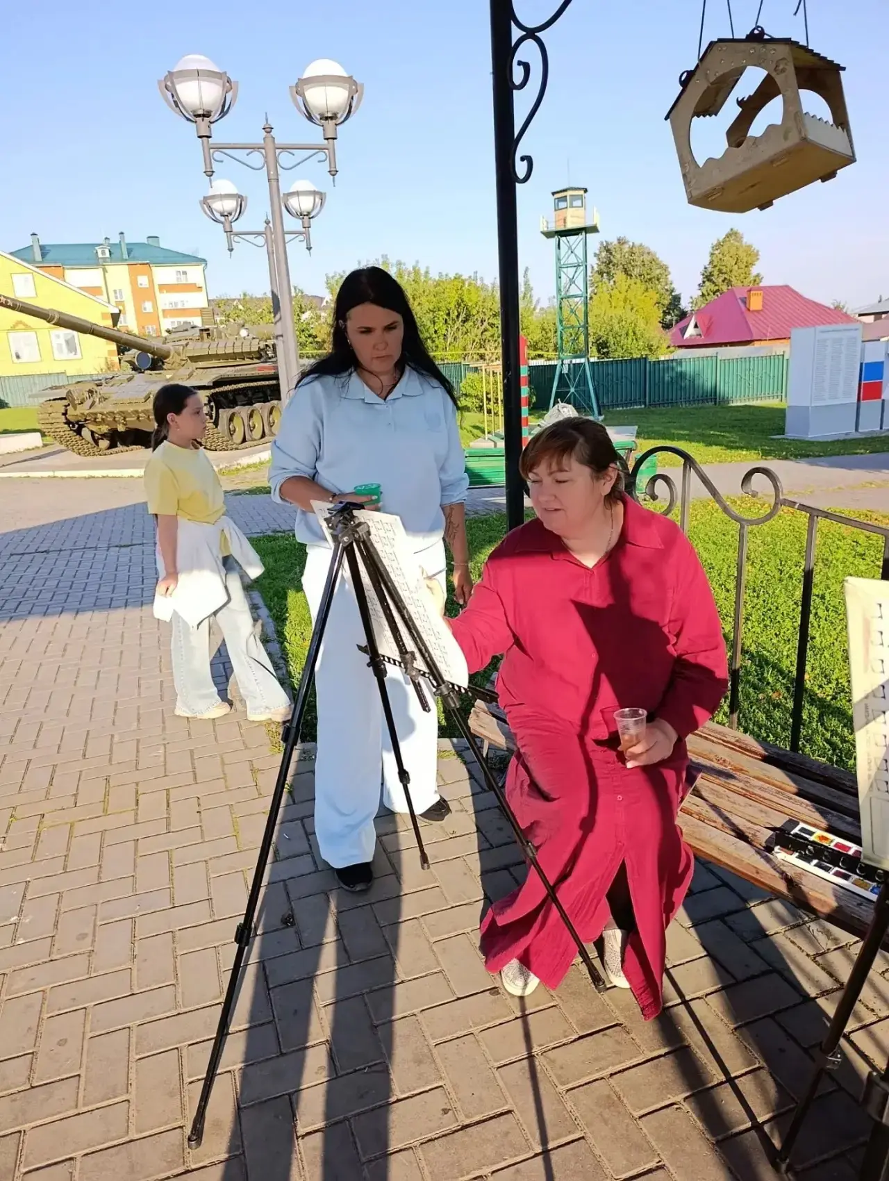 3 сентября в Парке Победы прошел очередной мастер-класс по живописи «Краски осени в Тат...