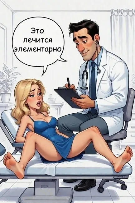 К доктору обращается женщина с жалобами: