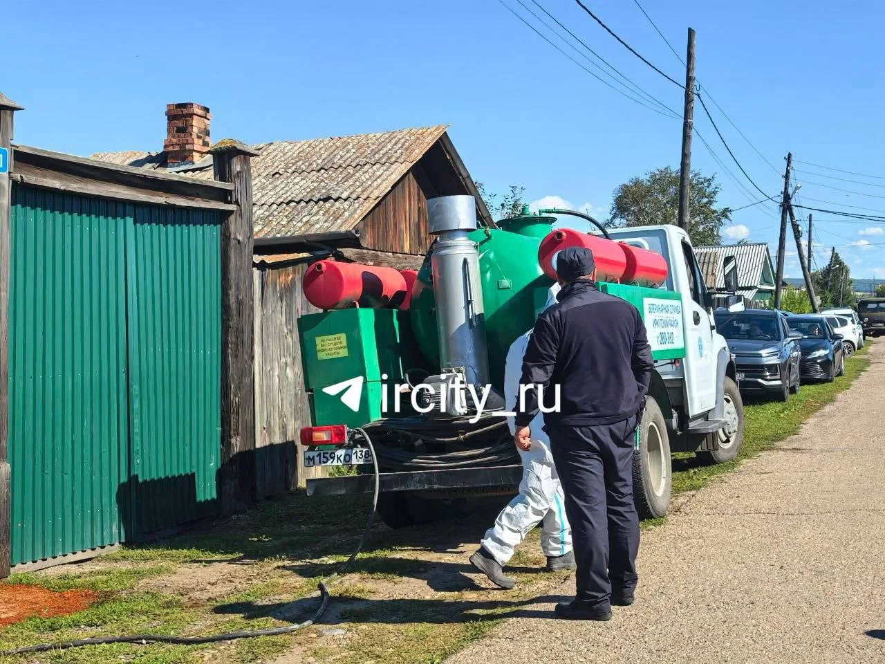 Перед утилизацией коров в Котах туши взвешивают для расчета компенсации владельцам.