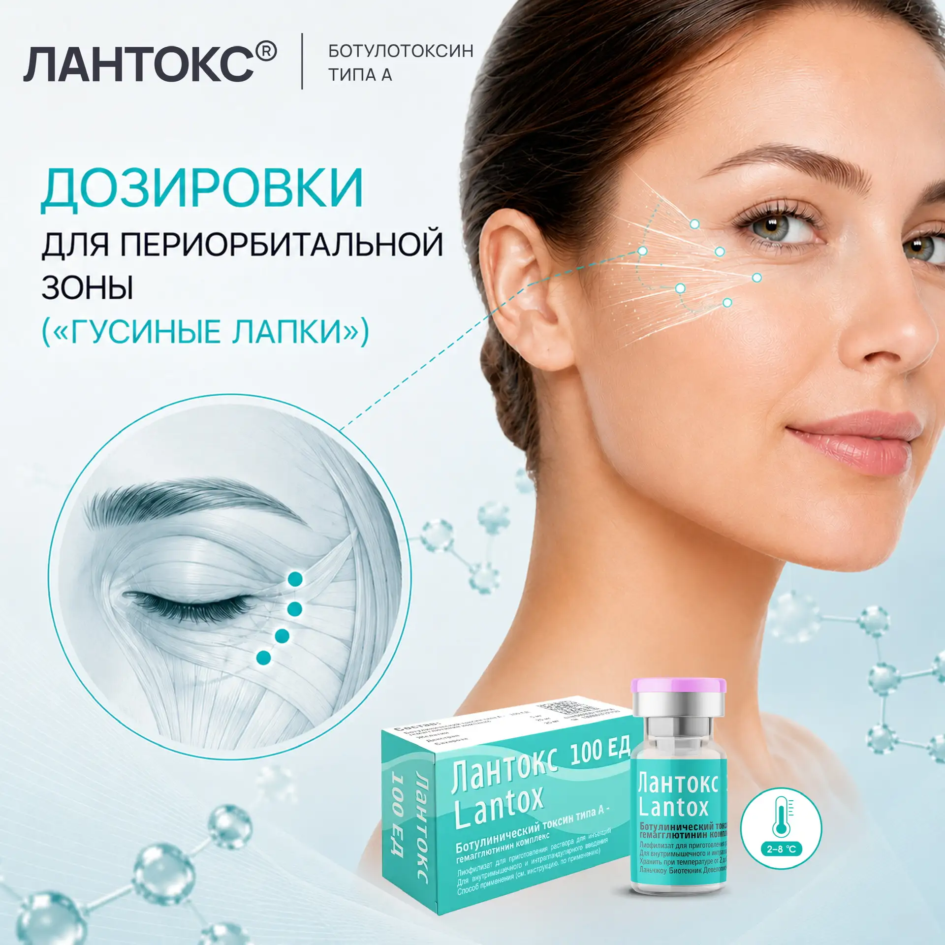 ЛАНТОКС: ДОЗИРОВКИ ДЛЯ ПЕРИОРБИТАЛЬНОЙ ЗОНЫ (LAT. M. ORBICULARIS OCULI)

👁️В летний период проблема