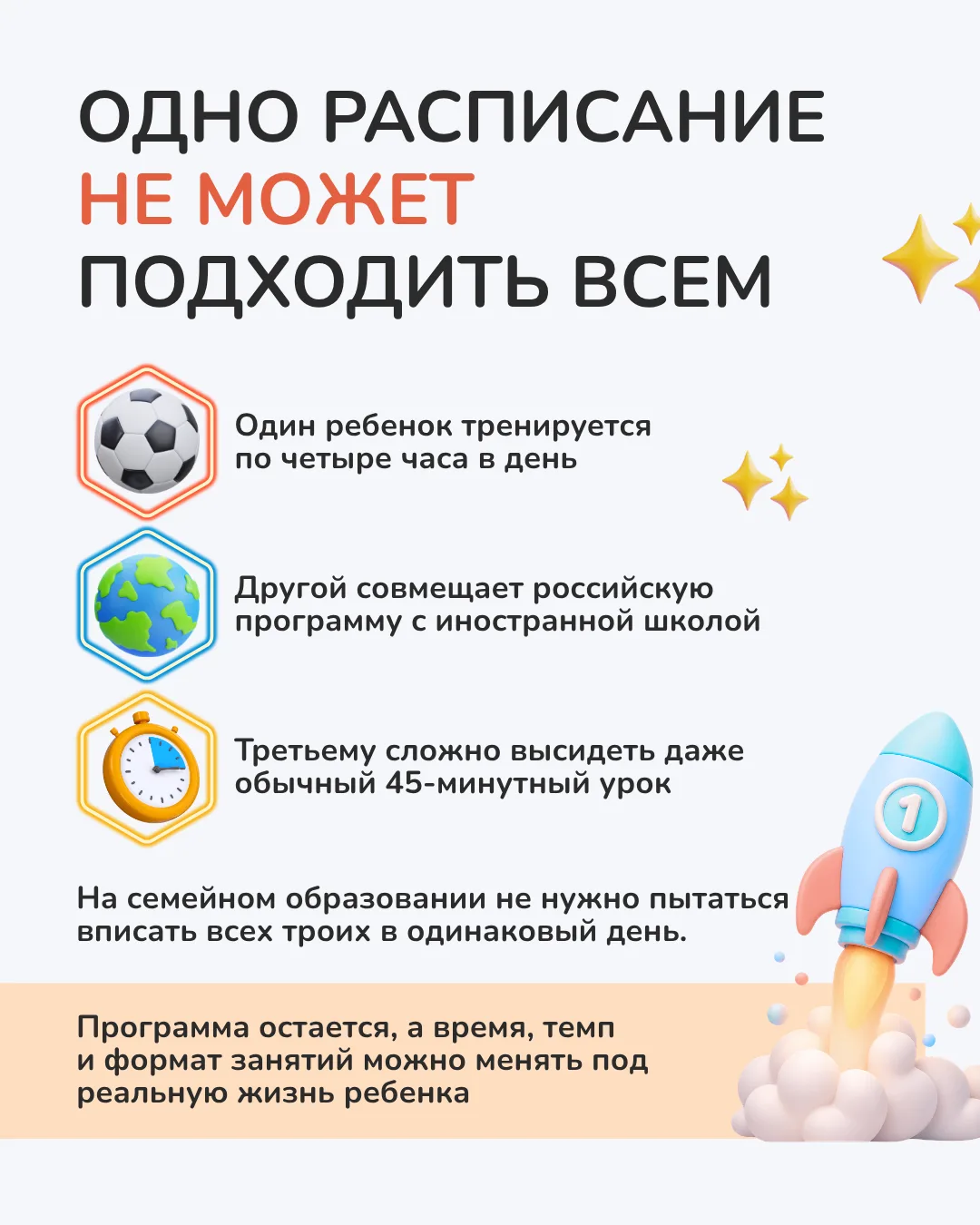 Три ребенка. Три расписания. И никакого «всем к первому уроку» 🗓