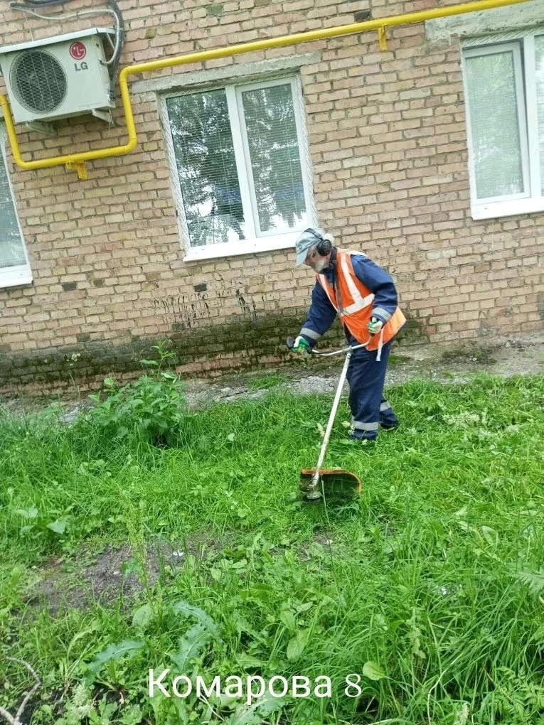 💫Сохраняем красоту дворов: косим траву!

☘️Продолжаются работы по покосу травы на придомовых террит
