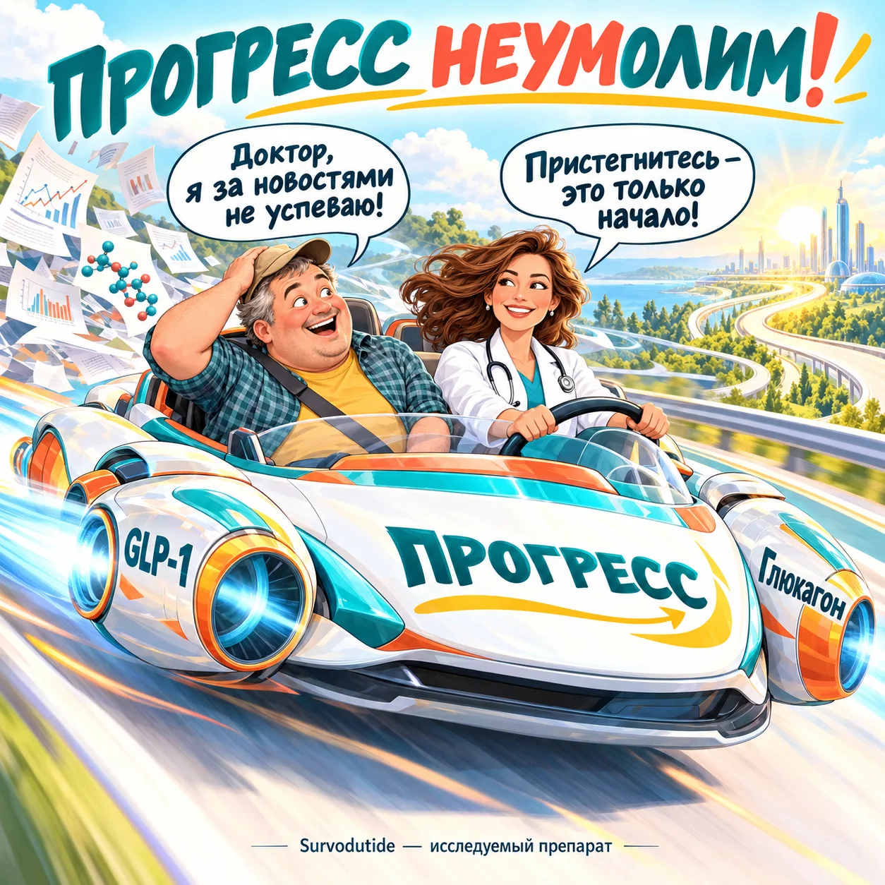 Survodutide при ожирении и сахарном диабете 2 типа: новые данные NEJM