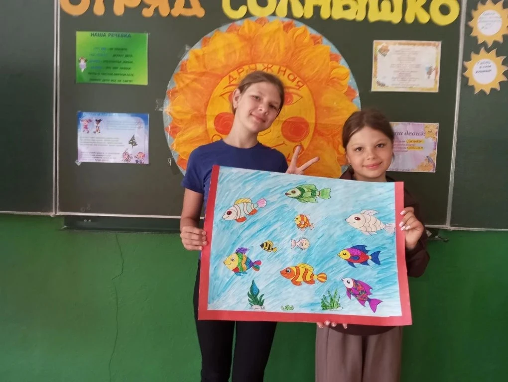 Сегодня в пришкольном лагере "Родничок" прошёл день "В мире животных".