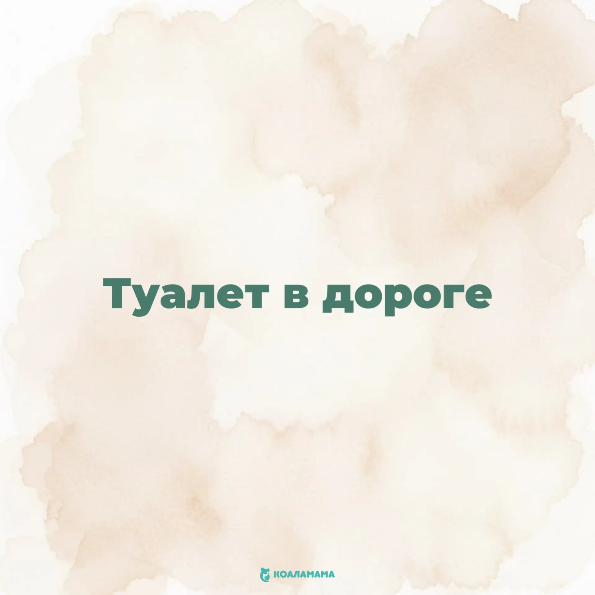 📌 Туалет в дороге.