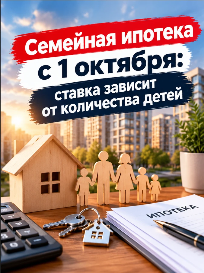 Семейная ипотека с 1 октября: сколько будет стоить льготная ставка?