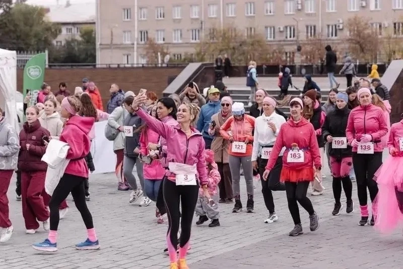 🎀 В Челябинске впервые прошёл «Розовый забег»
