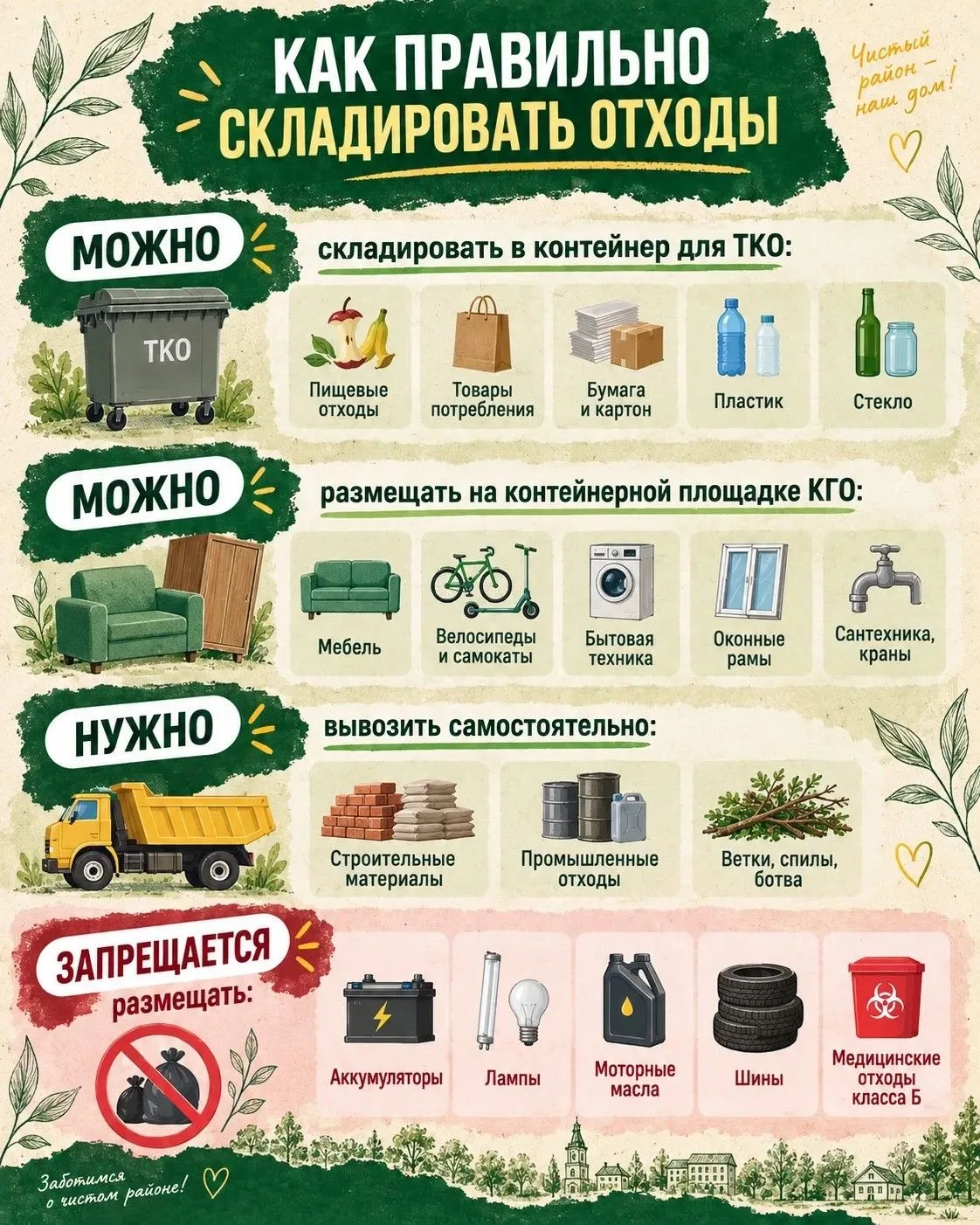 ♻️ Чистый двор начинается с простых привычек