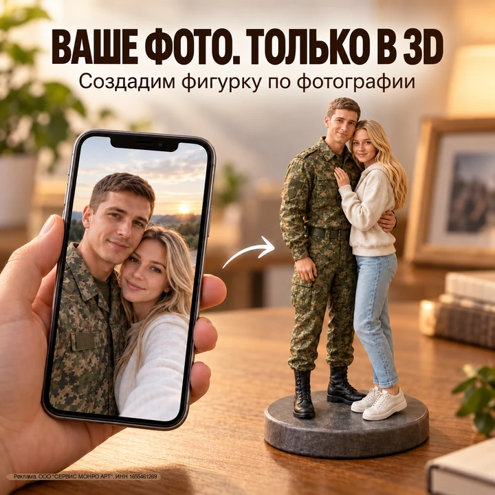 ВАШЕ ФОТО. ТОЛЬКО В 3D