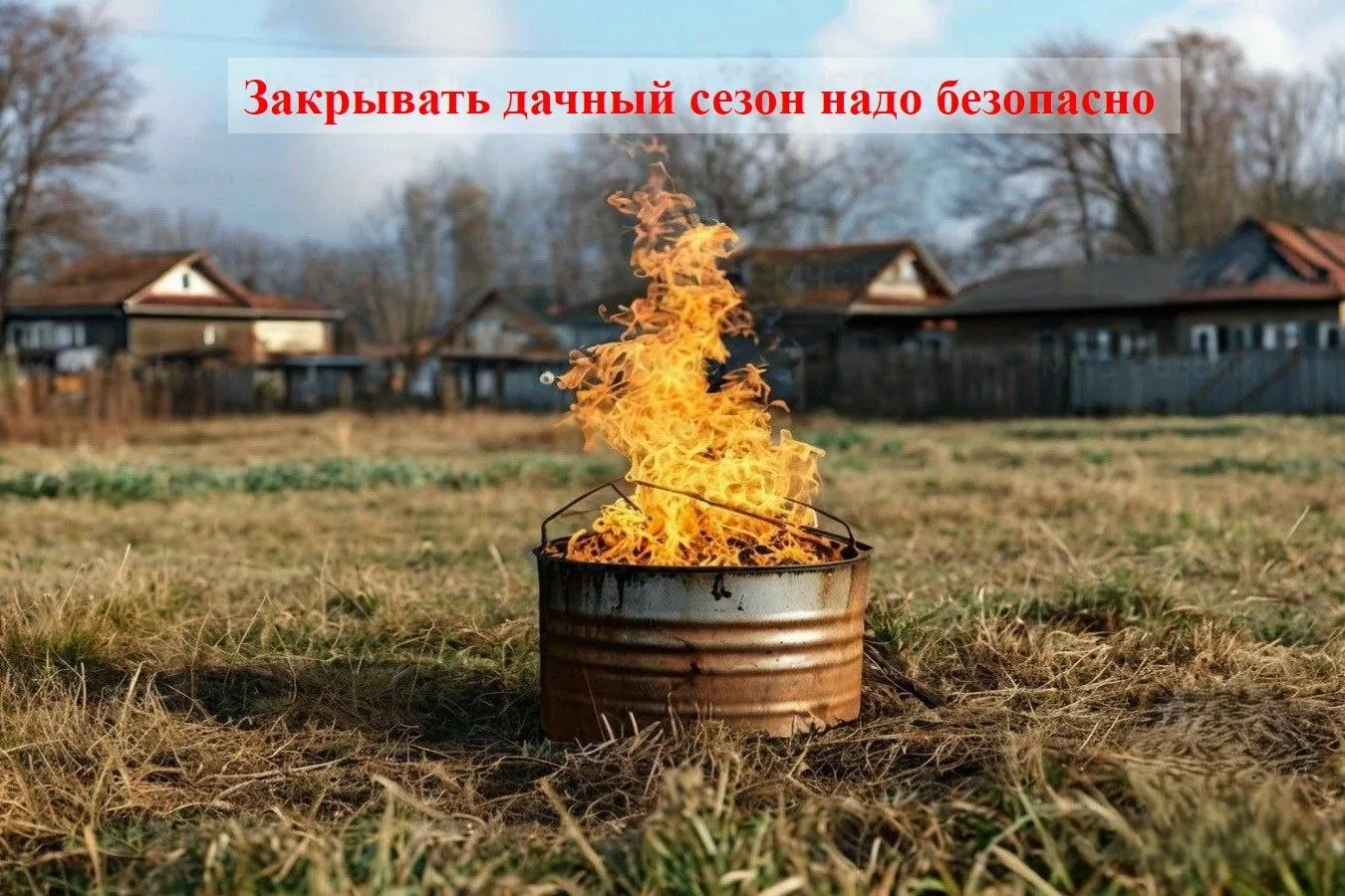 🏡 Закрывать дачный сезон надо безопасно