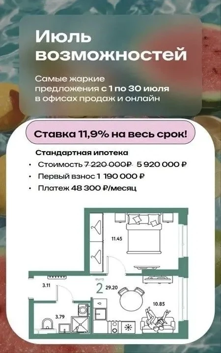 Двойной удар по ценам: ставка 11,9% для всех  и скидка 18%!🔥🔥🔥