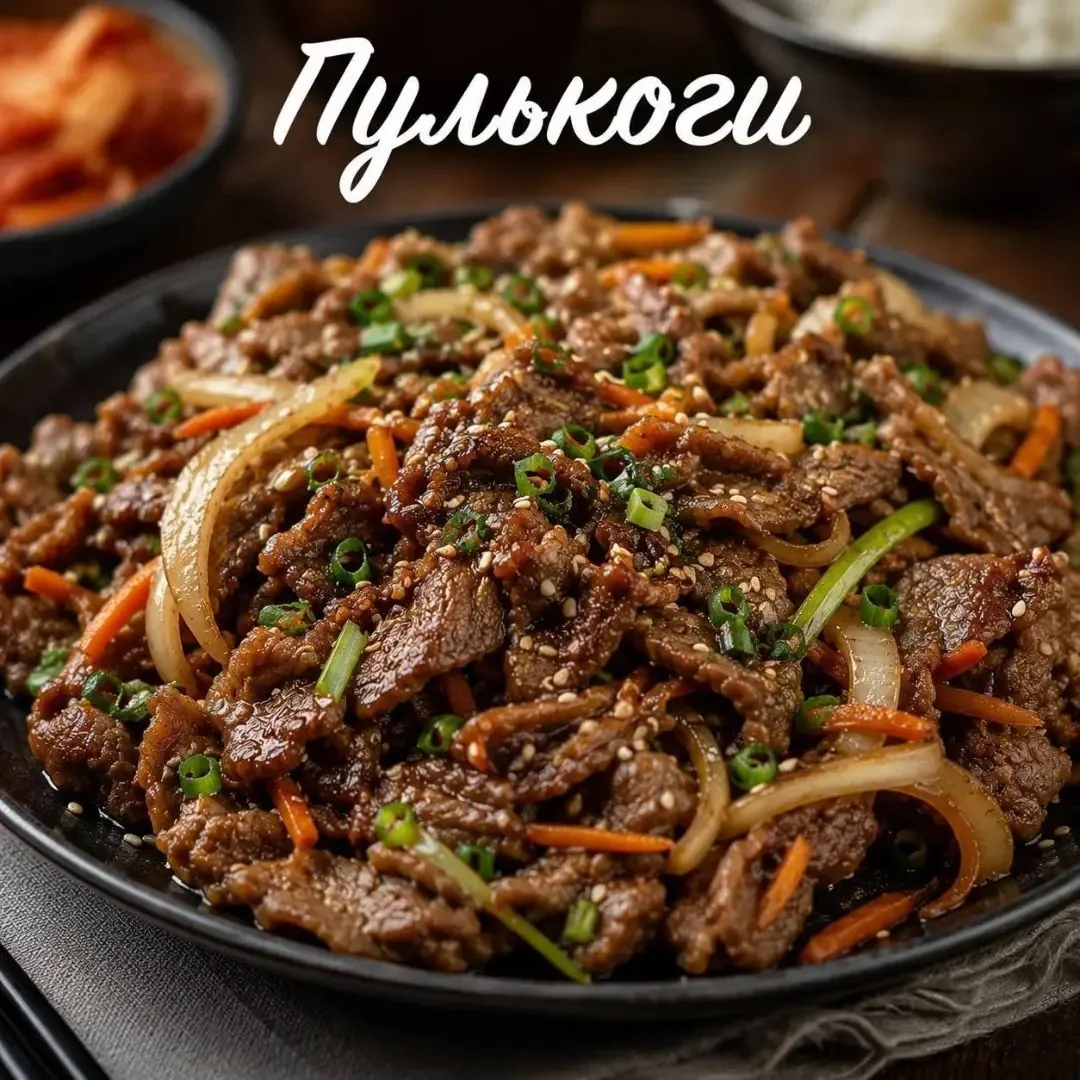 🥩 ПУЛЬКОГИ — КОРЕЙСКАЯ ГОВЯДИНА В АРОМАТНОМ МАРИНАДЕ