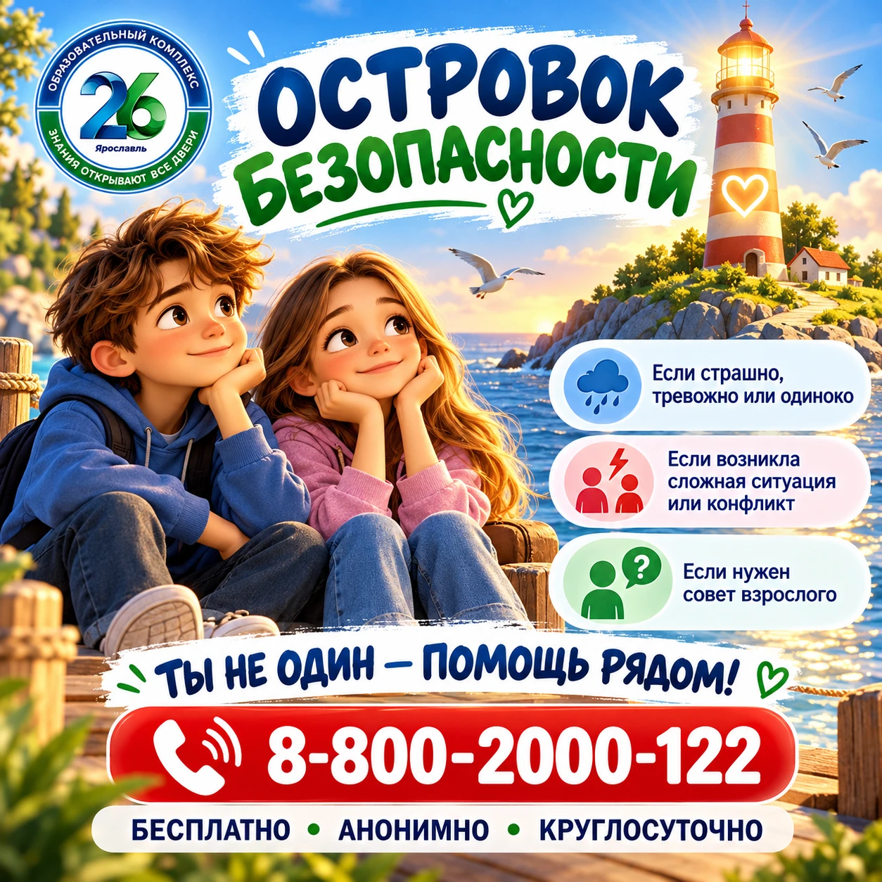 📞 «Островок безопасности»: почему важно знать о Телефоне доверия