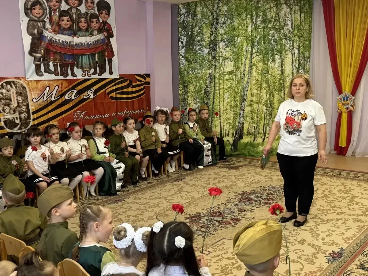 В преддверии великого праздника Дня Победы в корпусе «Сказка» дошкольного отделения прошло мероприят