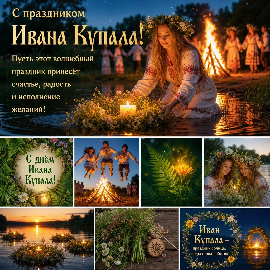 Ивана Купала — это древний славянский праздник, который отмечается в ночь с 6 на 7 июля...