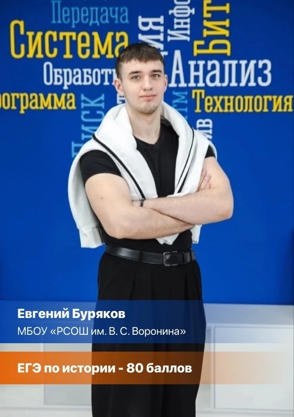 В выпускниках наша гордость! ✨

Выпускники МБОУ «РСОШ им. В. С. Воронина» Евгений Буряков и Тимофей 