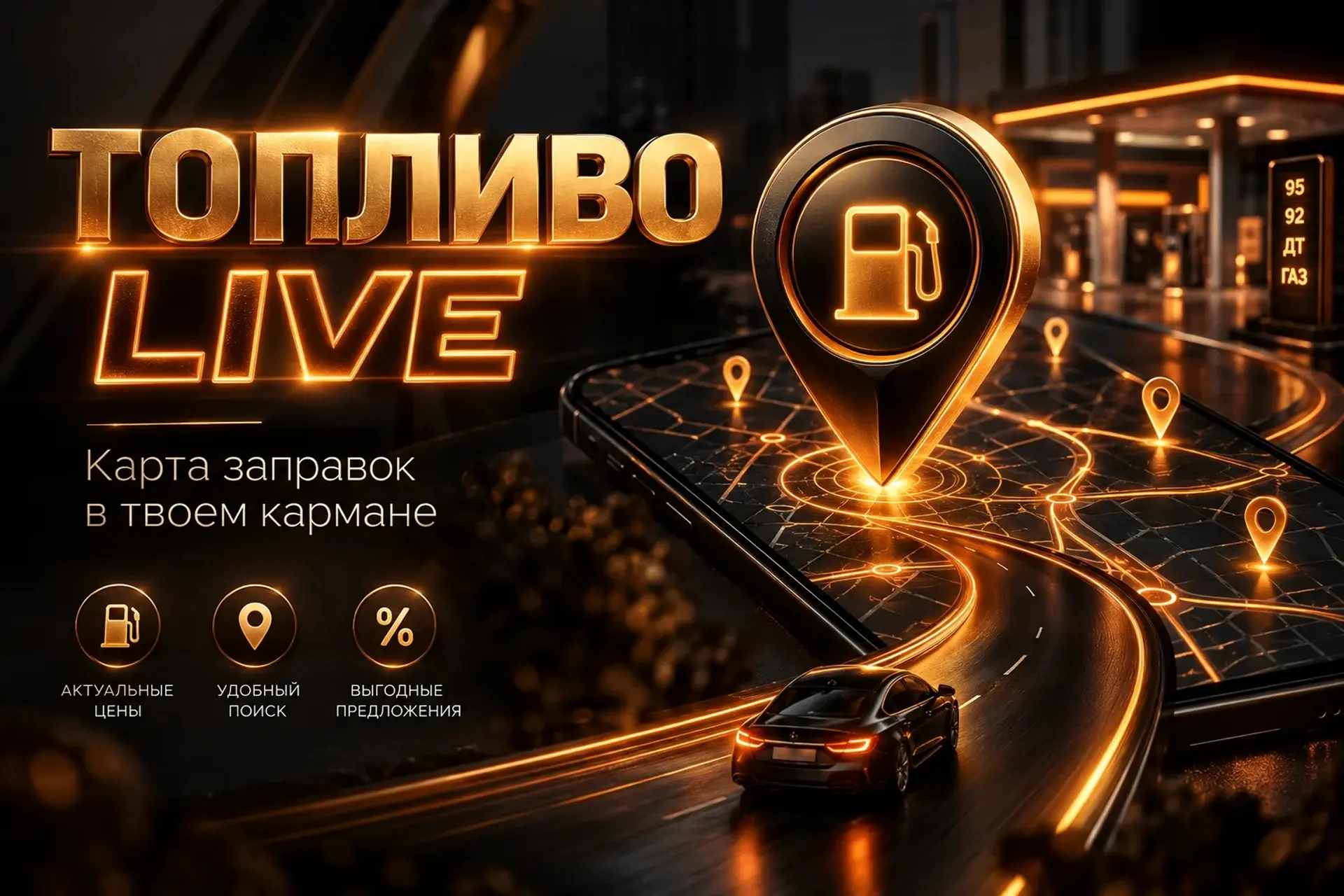 ⛽️ Где заправиться без лишних поисков?