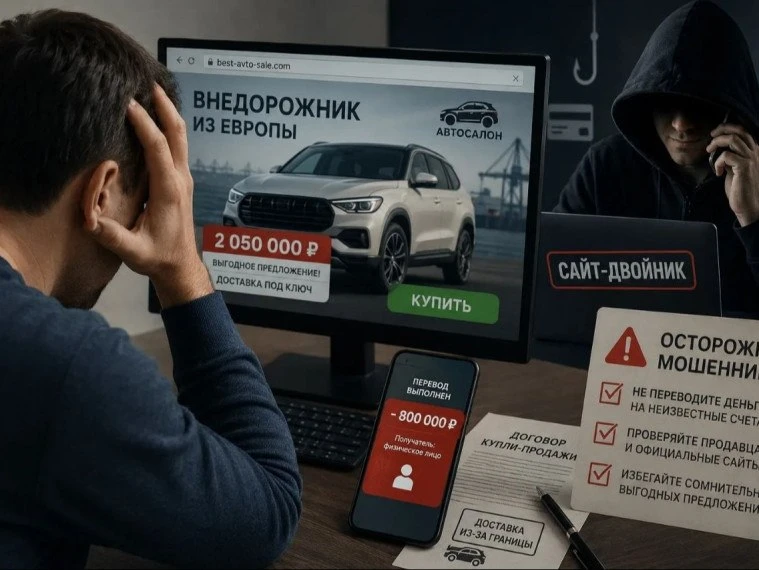 Попытка покупки автомобиля обернулась для томича значительной финансовой потерей.