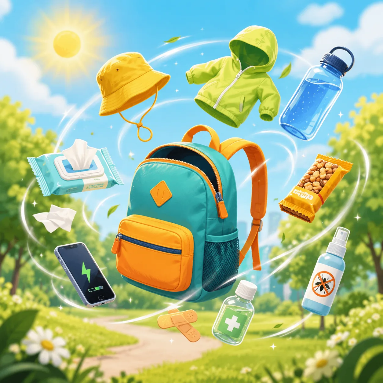 🎒 Что взять с собой на летнюю прогулку