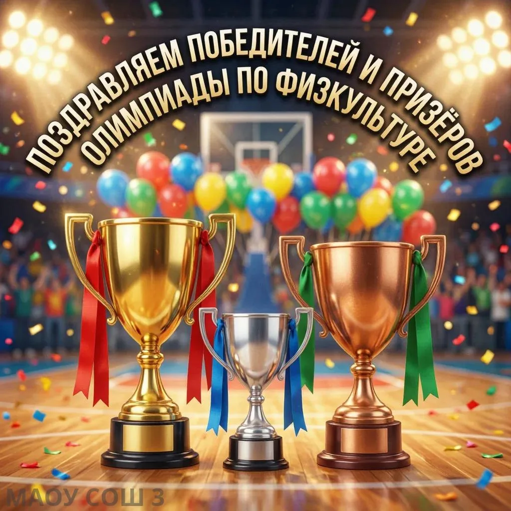 🎉Поздравляем победителей и призёров ВсОШ по Физической культуре! 🎉