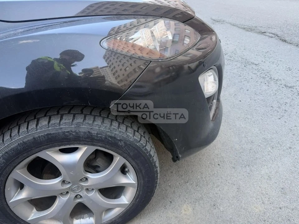 ❗️Неизвестный столкнулся с Mazda CX-7 и скрылся с места ДТП в Южно-Сахалинске  Госавтоинспекция прод